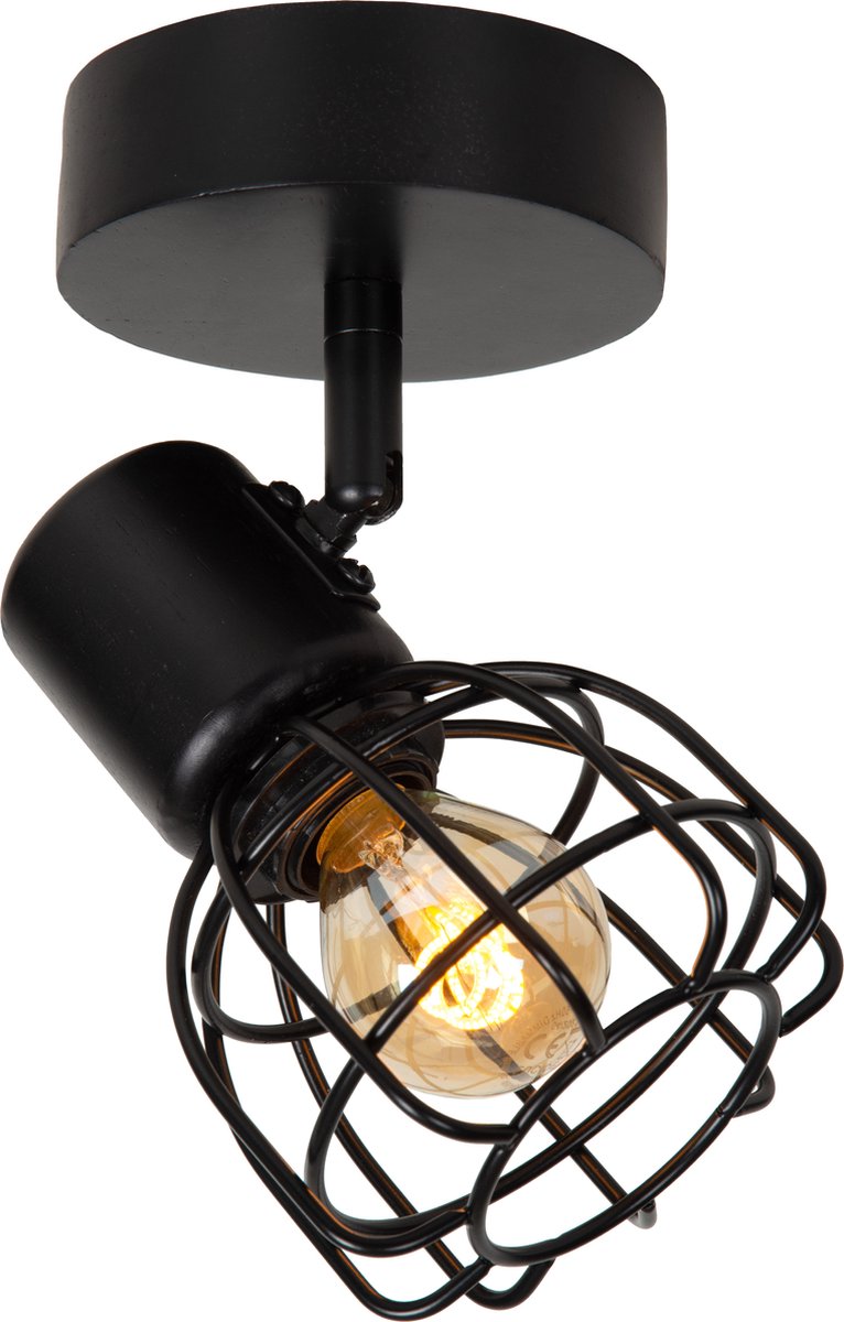 Lucide filox - faretto da soffitto (lampada da soffitto) - ø 10 cm - 1xe14 - nero