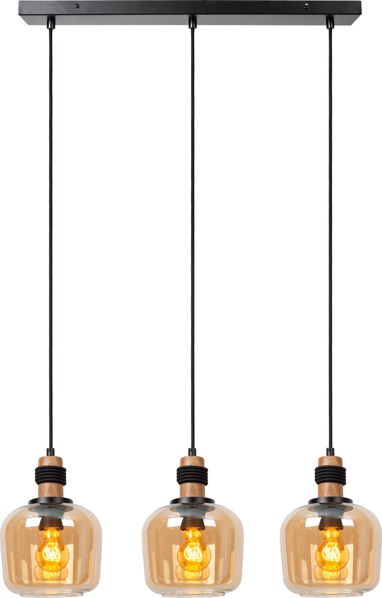 Lucide ilona - hanglamp - 3xe27 - amber