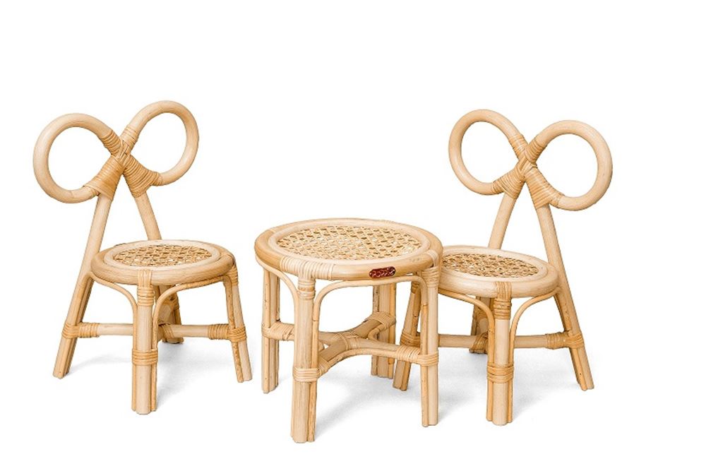 Silla para muñecas Poppie de ratán. 2+