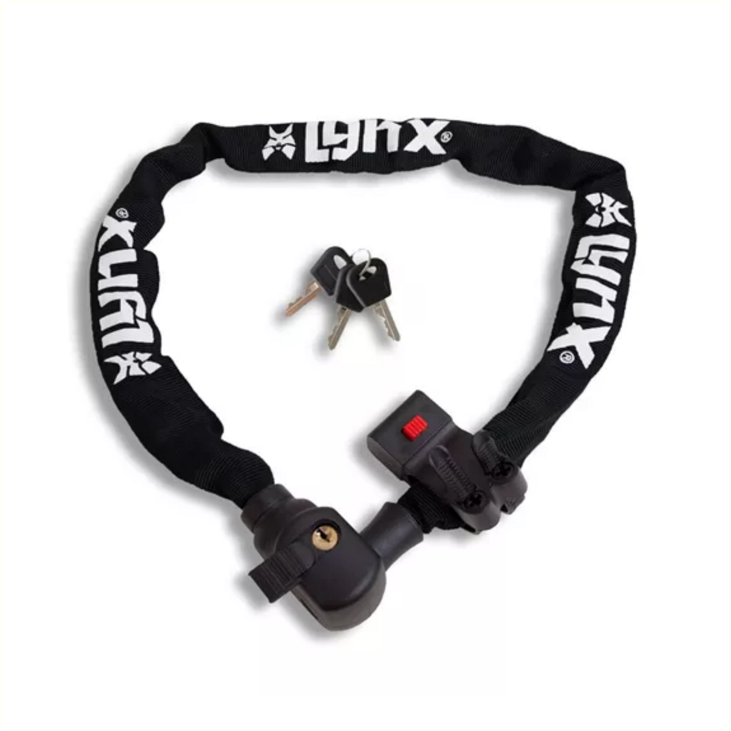 Lock de cadena 5.5x100cm, negro con soporte incluido 3 teclas
