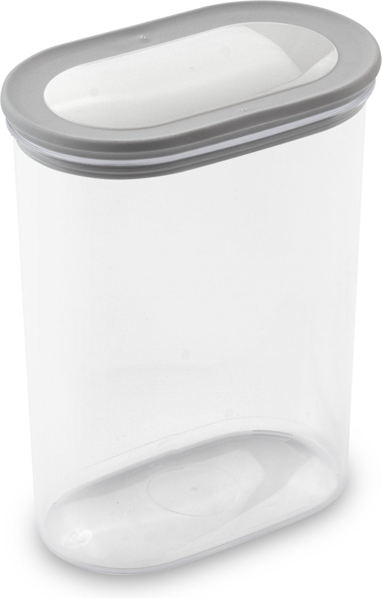 Curver dry grand chef – contenitore impilabile con coperchio – 1600 ml – grigio trasparente