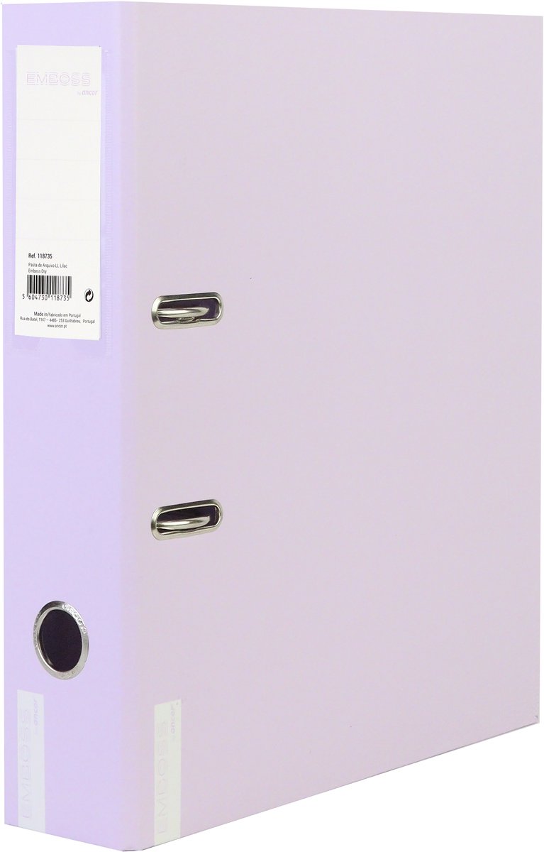 Carpeta ancor relieve seco a4 2r 8cm lila - an-118735