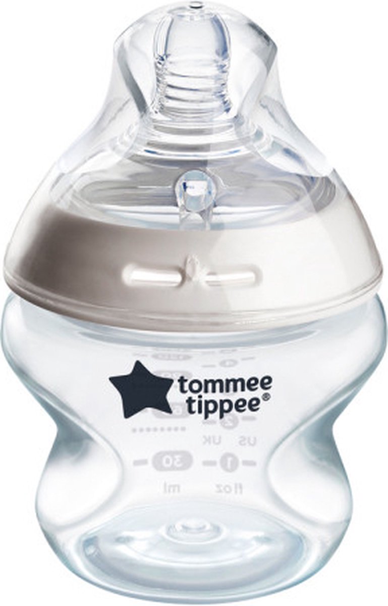 Tommee tippee biberón natural start - juego de 1 biberón de 150 ml - baja velocidad de suministro 0m+
