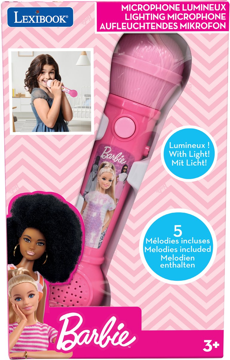 Micrófono con iluminación Lexibook Barbie