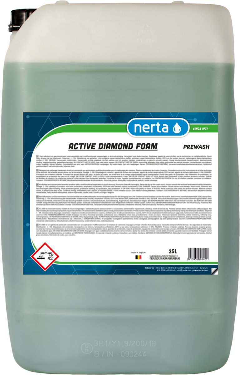 Nerta Active Diamond Foam - Shampoo per Auto - Schiuma di Neve - 5 Litri