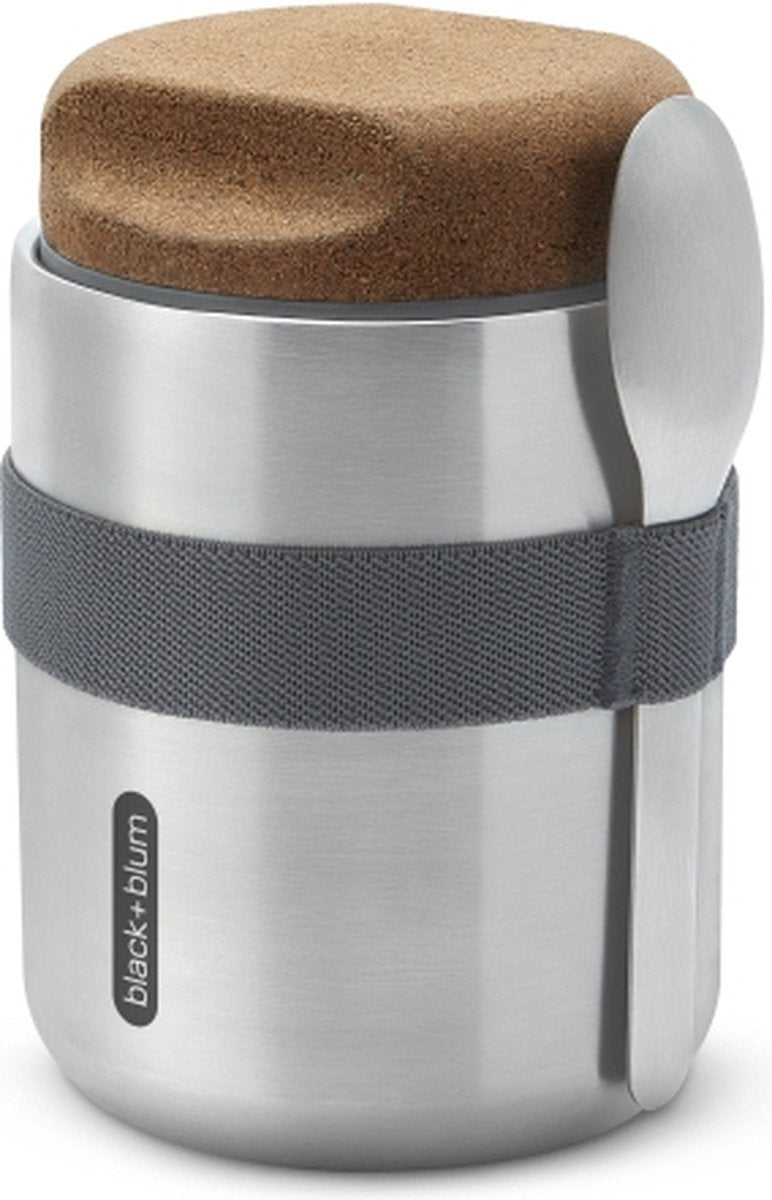 Black blum black+blum thermo pot - thermo voedselcontainer - 0.55ltr - grijs