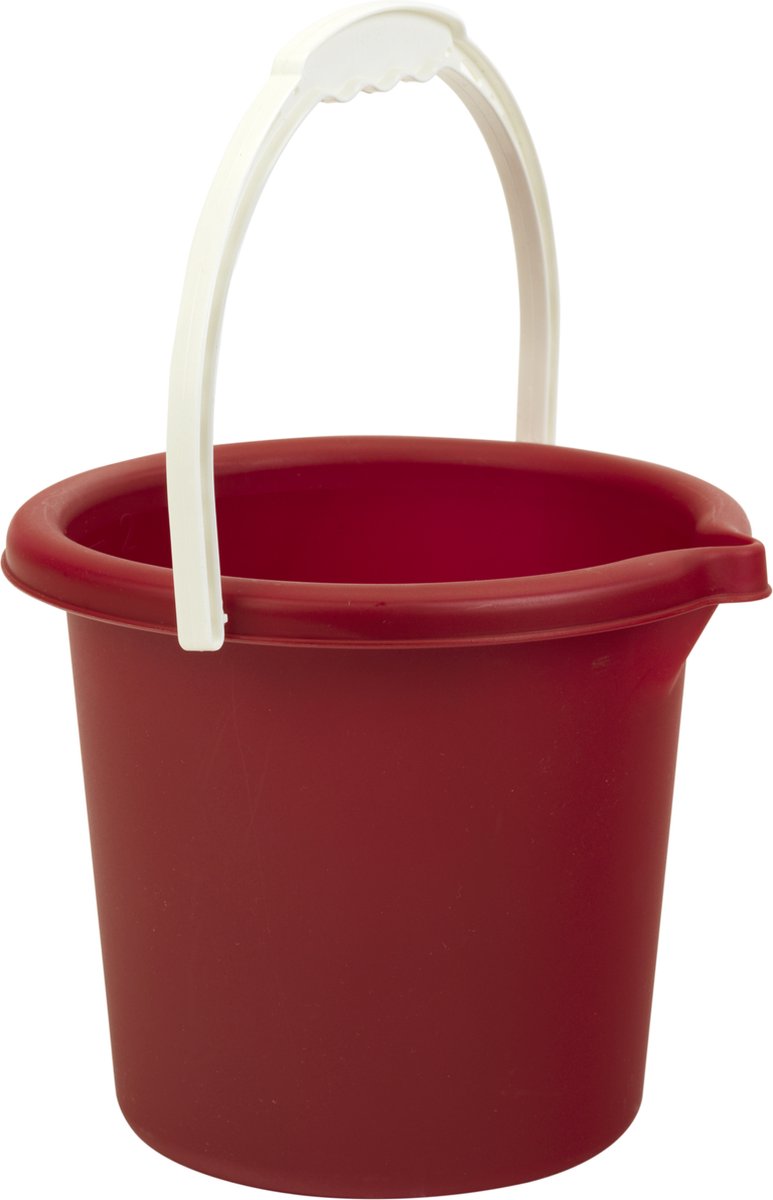 Secchiello per sabbia piccolo rosso (plastica riciclata)