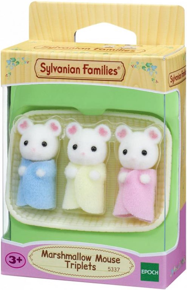 Famiglie Sylvanian Sylvanian 5337 Tripletti Marshmellow Mouse