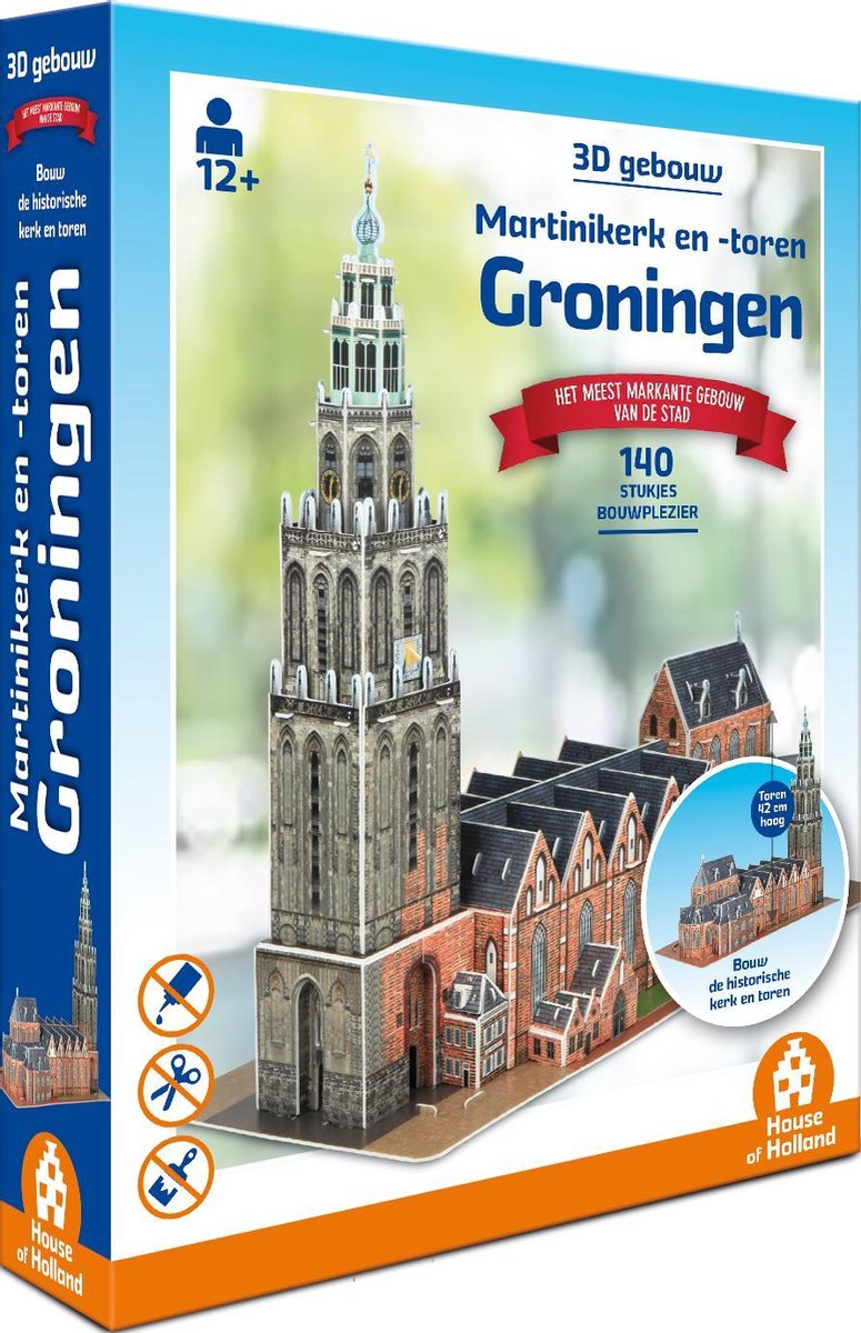 Tucker's fun factory Martini Church e - torre di Groningen - edificio 3D (140 pezzi) -
