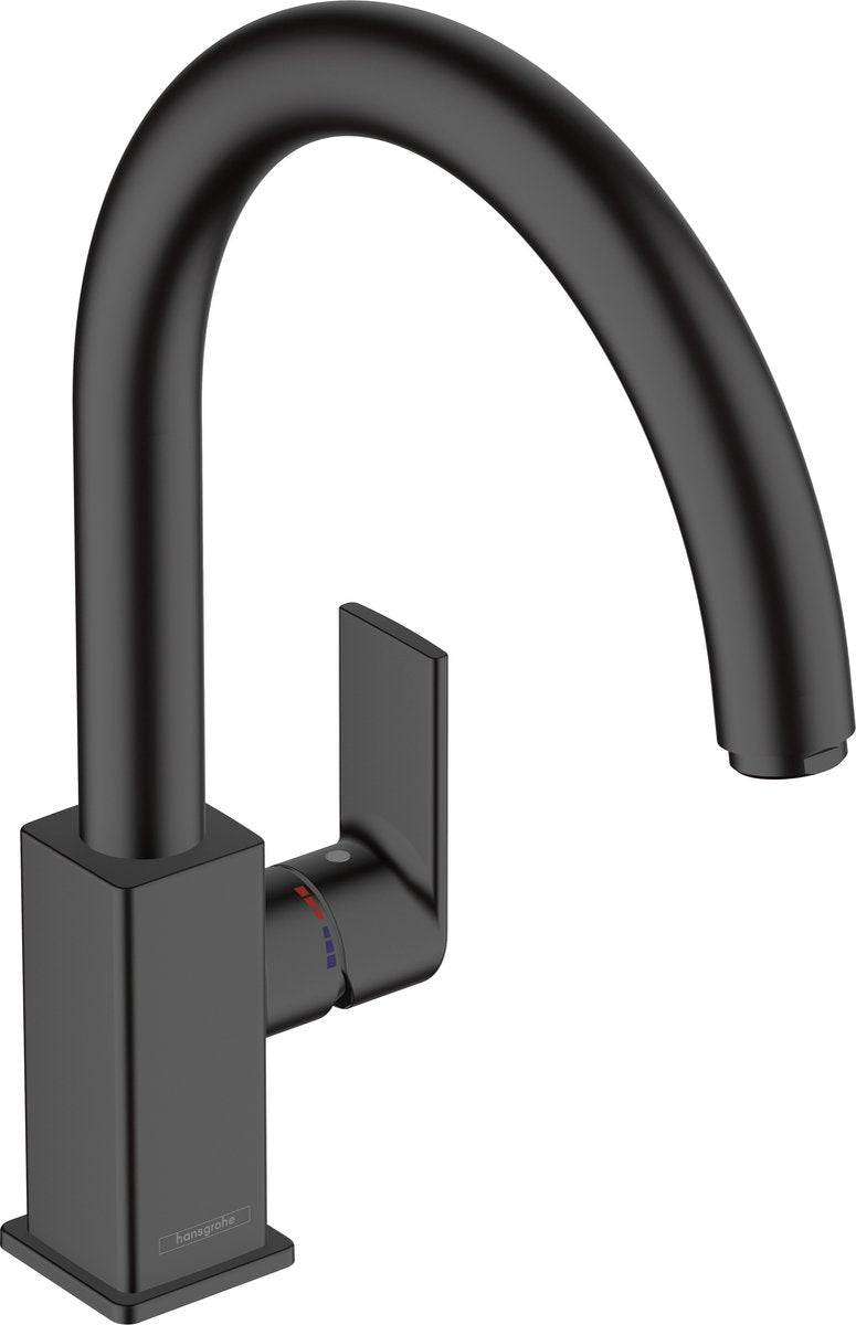 Hansgrohe Paint Shape M35 - Miscelatore da cucina - Comando monocomando - Misura 35 mm - Bocca girevole - Nero opaco