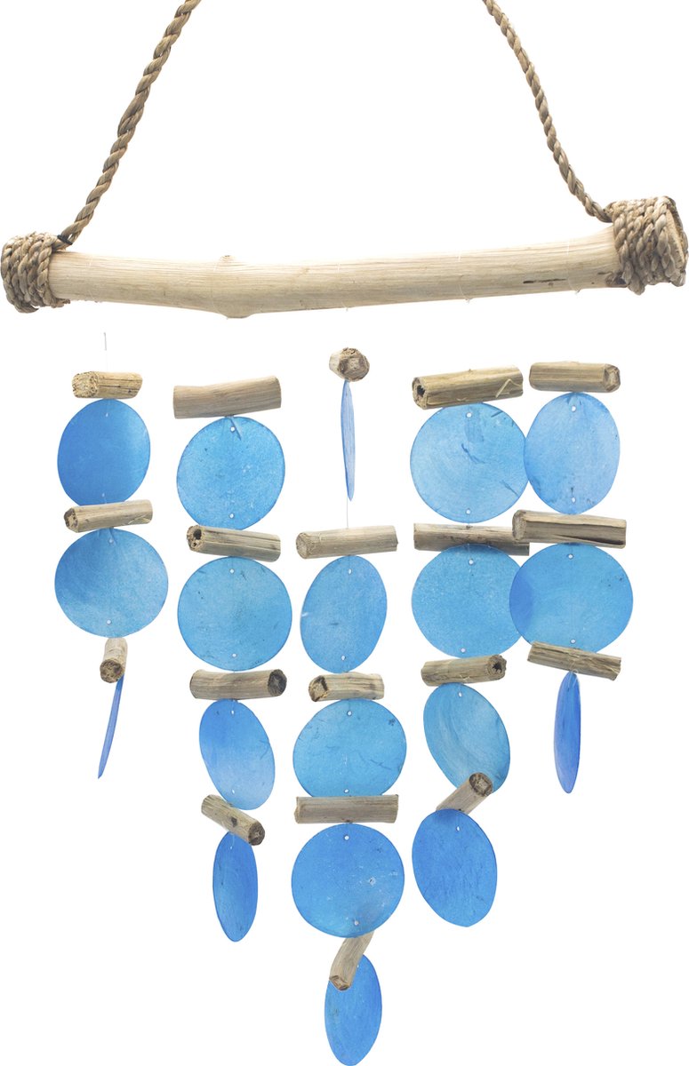 Campanas de madera flotante azul Joy of Balance