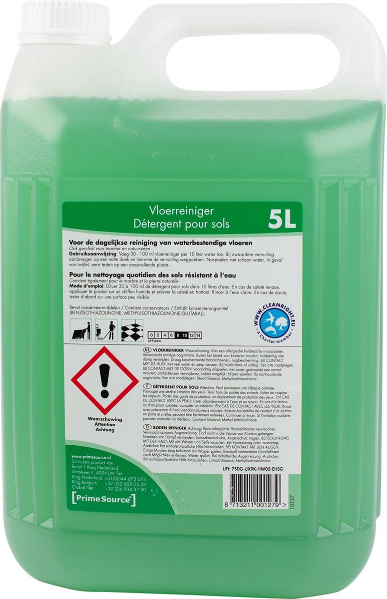 Primesource limpiador de suelos botella 5 l 2 piezas