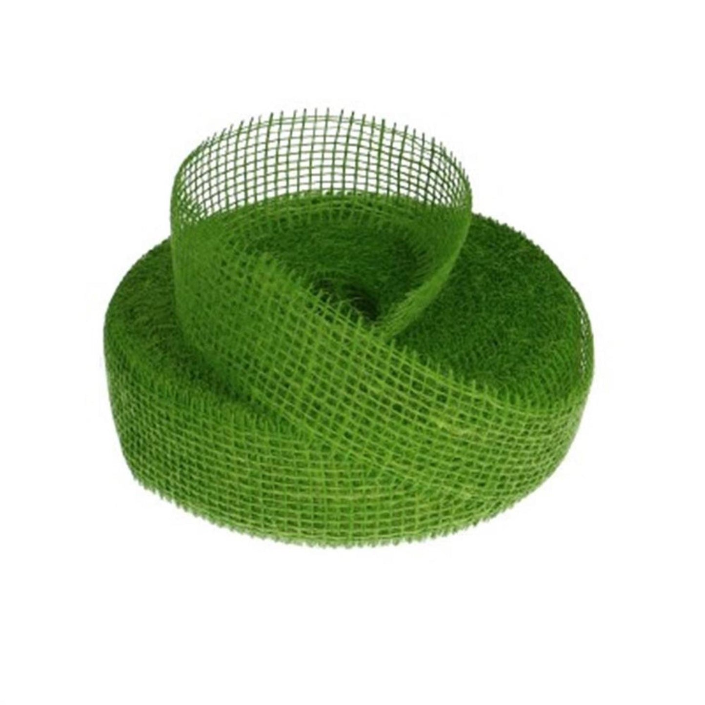 Nastro di iuta naturale vivente HBx 400x5 cm verde