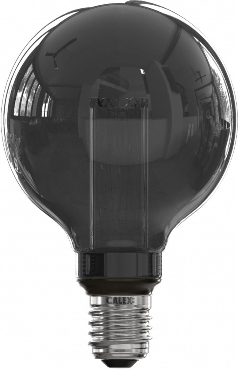 Calex crown series led lamp - e27 - g95 lichtbron titanium - 3.5w - dimbaar