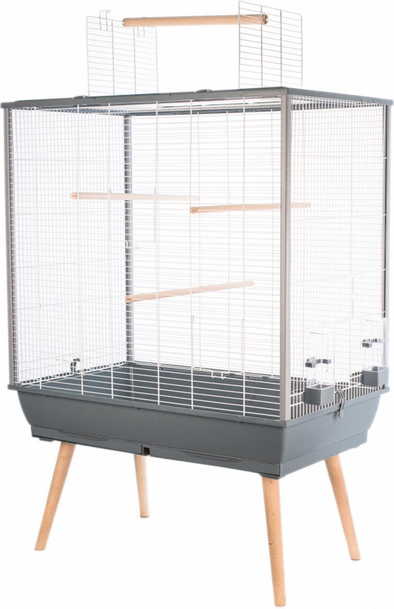 Jaula para pájaros sin marca sans marque zolux neo jili h80, gris