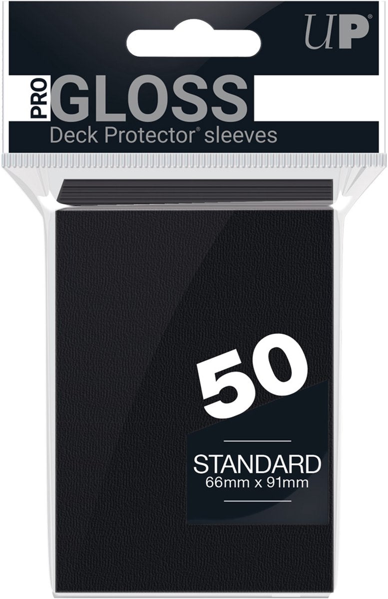 Fundas protectoras de cubierta estándar Ultrapro negras (50uds)