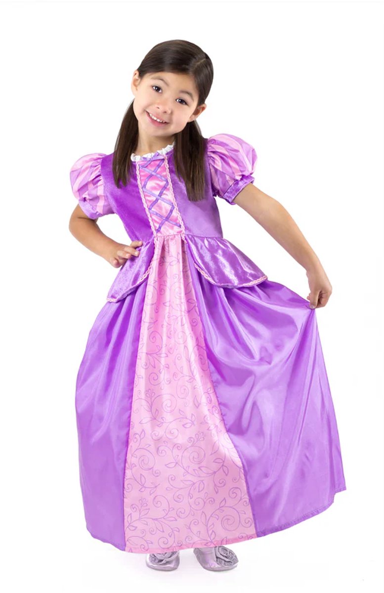 Pequeñas aventuras - vestido rapunzel – talla m (98-104)