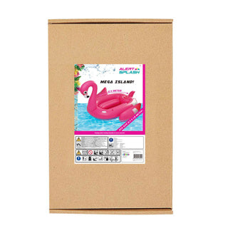Avviso gonfiare isola piccola fenicottero 240x180 cm