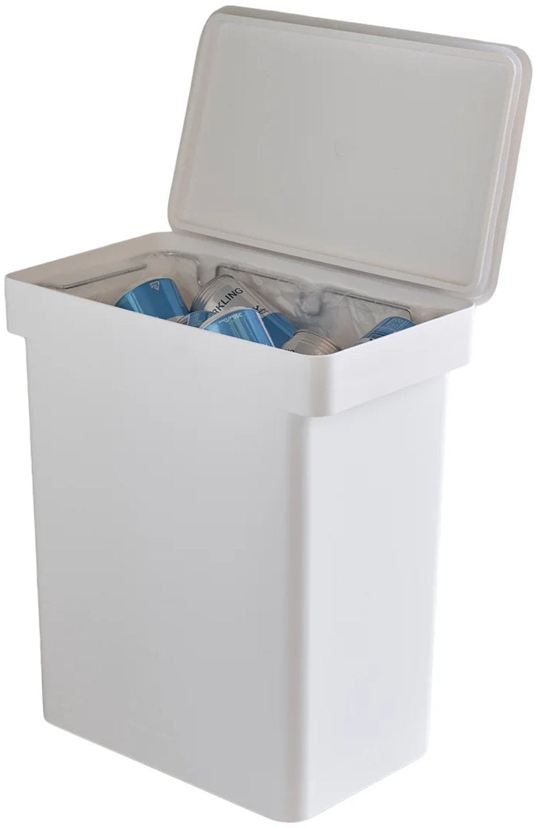 Papelera Yamazaki - hermética - torre - blanca