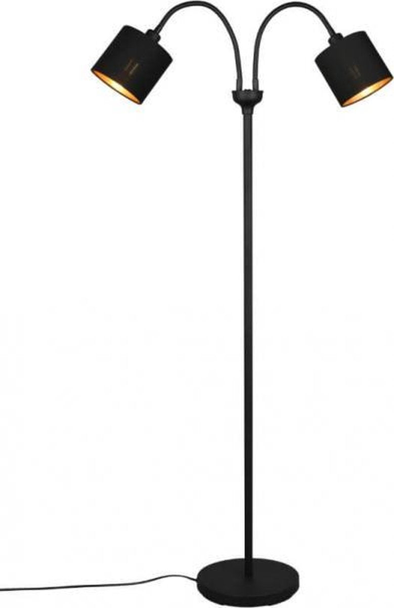 Rl live your light reality tommy - lámpara de pie - negro mate - excl. 2x E14 4 W - luz conmutable por separado - flexible