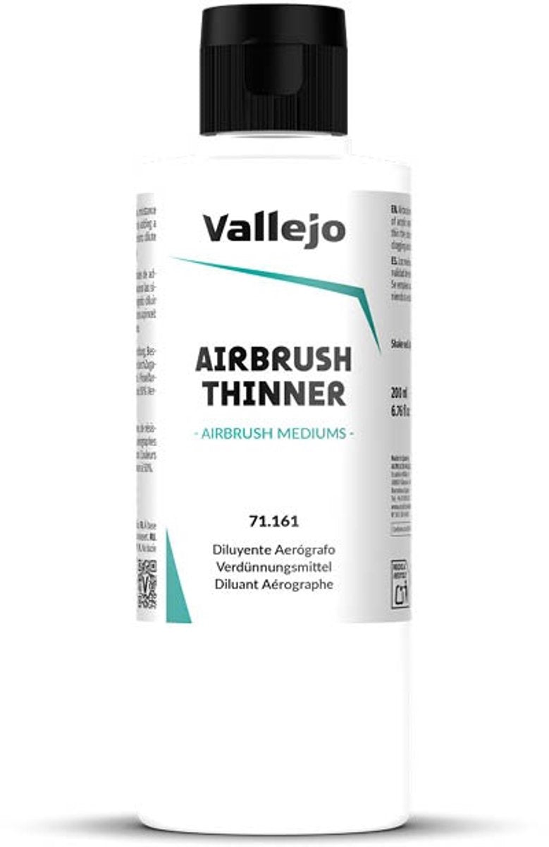 Vallejo hobbyverf - 71161 airbrush thinner verdunner - voor modelbouwpakketten - 200 ml