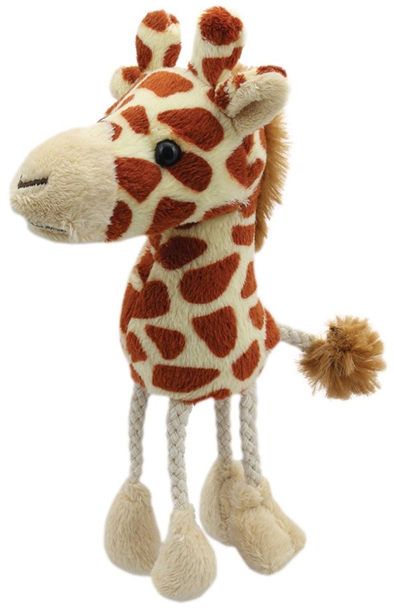 La giraffa marionetta da dito della compagnia di marionette - peluche per bambini.