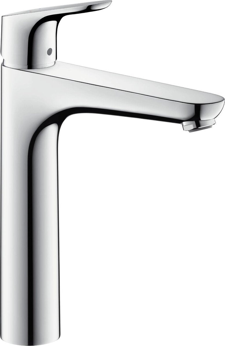 Hansgrohe focus ééngreeps wastafelmengkraan 190 zonder afvoergarnituur - hoge uitloop - chroom - voorsprong uitloop 159 mm
