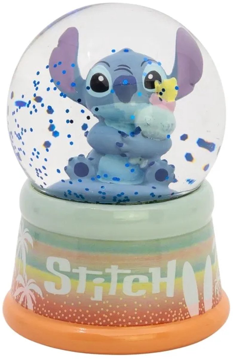 Caja de regalo con bola de nieve de cristal Disney Stitch de Stor
