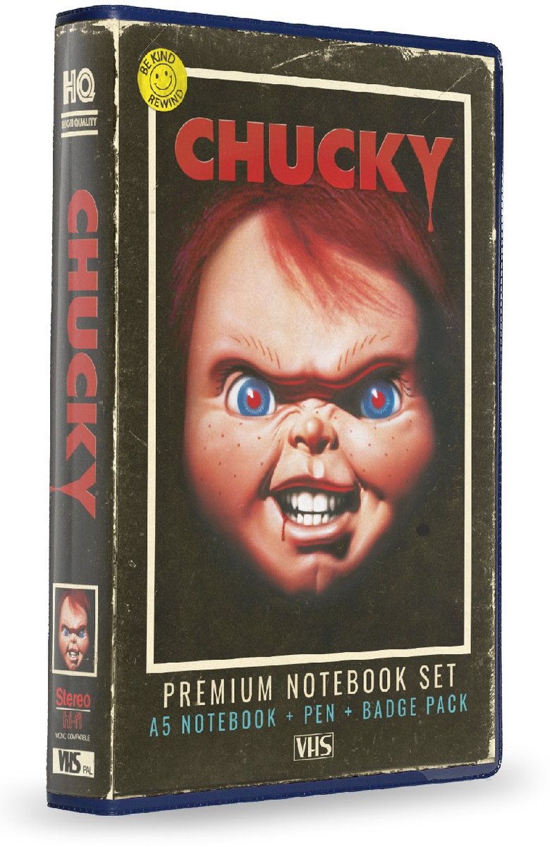 SD giocattoli Chucky: set di cancelleria VHS