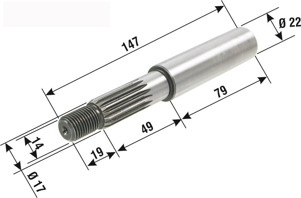 Eje de transmisión RMS Eje de transmisión de la rueda trasera Motor Minarelli