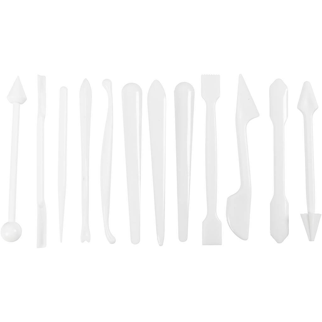 Bastoncini da modellismo Creativ Company, misura 12,7-14,3 cm, bianco, 12 pezzi 1 scatola