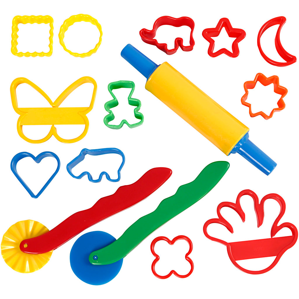 Utensili e frese per modellismo Creative Company, dimensioni 3,5x3,5-7x9 cm, vari colori, 15 pezzi 1 scatola