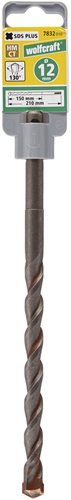 Punta per calcestruzzo Wolfcraft | norma | ø12 x 210 mm | 1 pezzo - 7832010