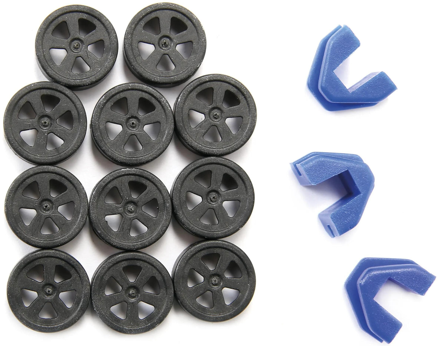 Set set rulli Polini o coprirullo in plastica f. 15x12 mm