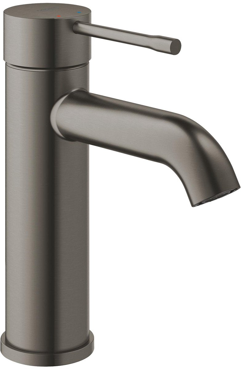 Grohe essence new wastafelkraan - lage uitloop - hard graphite geborsteld (mat antraciet)