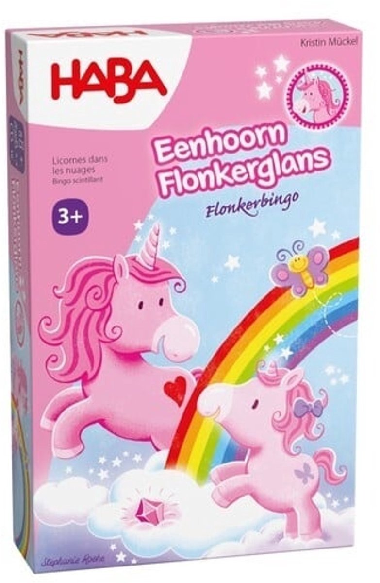 Haba - - brillo de brillo de unicornio - bingo de brillo