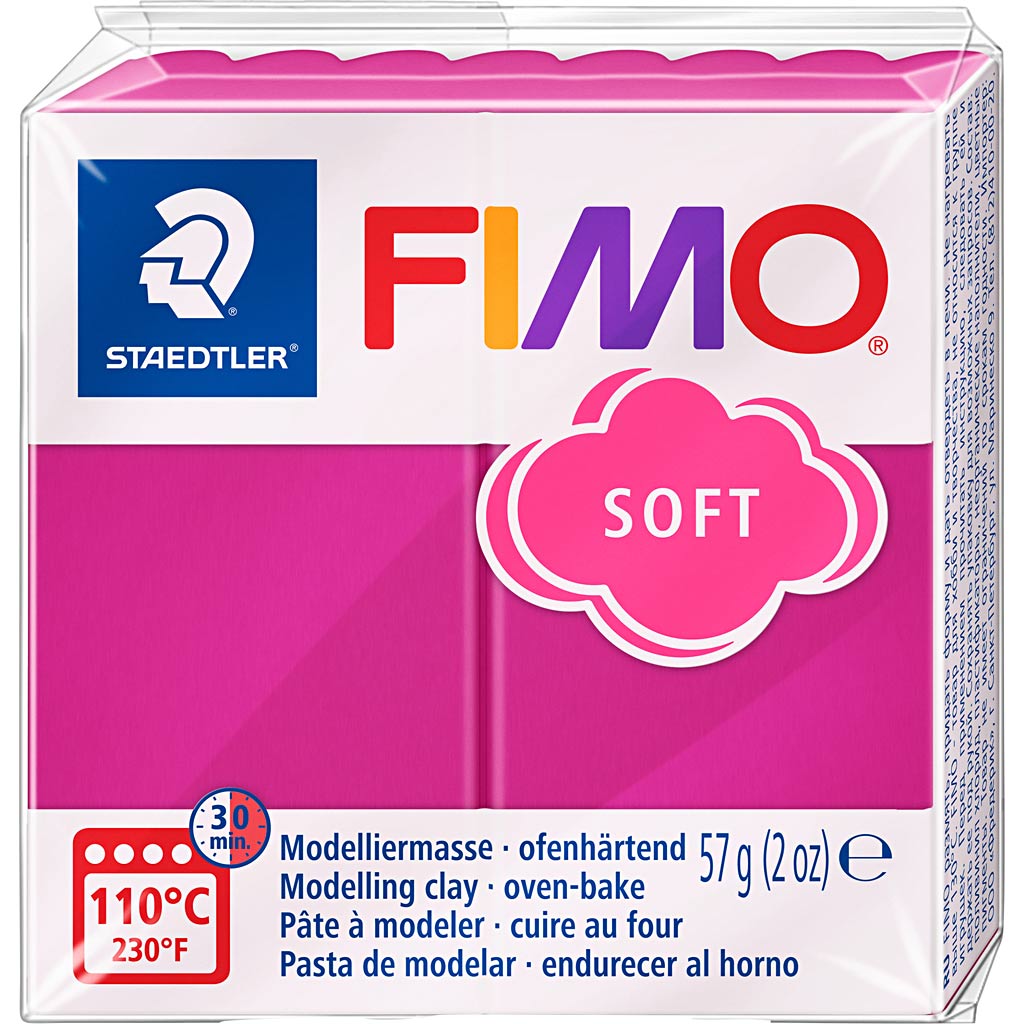 Fimo® Soft, Raspberry, 57 GR 1 Box