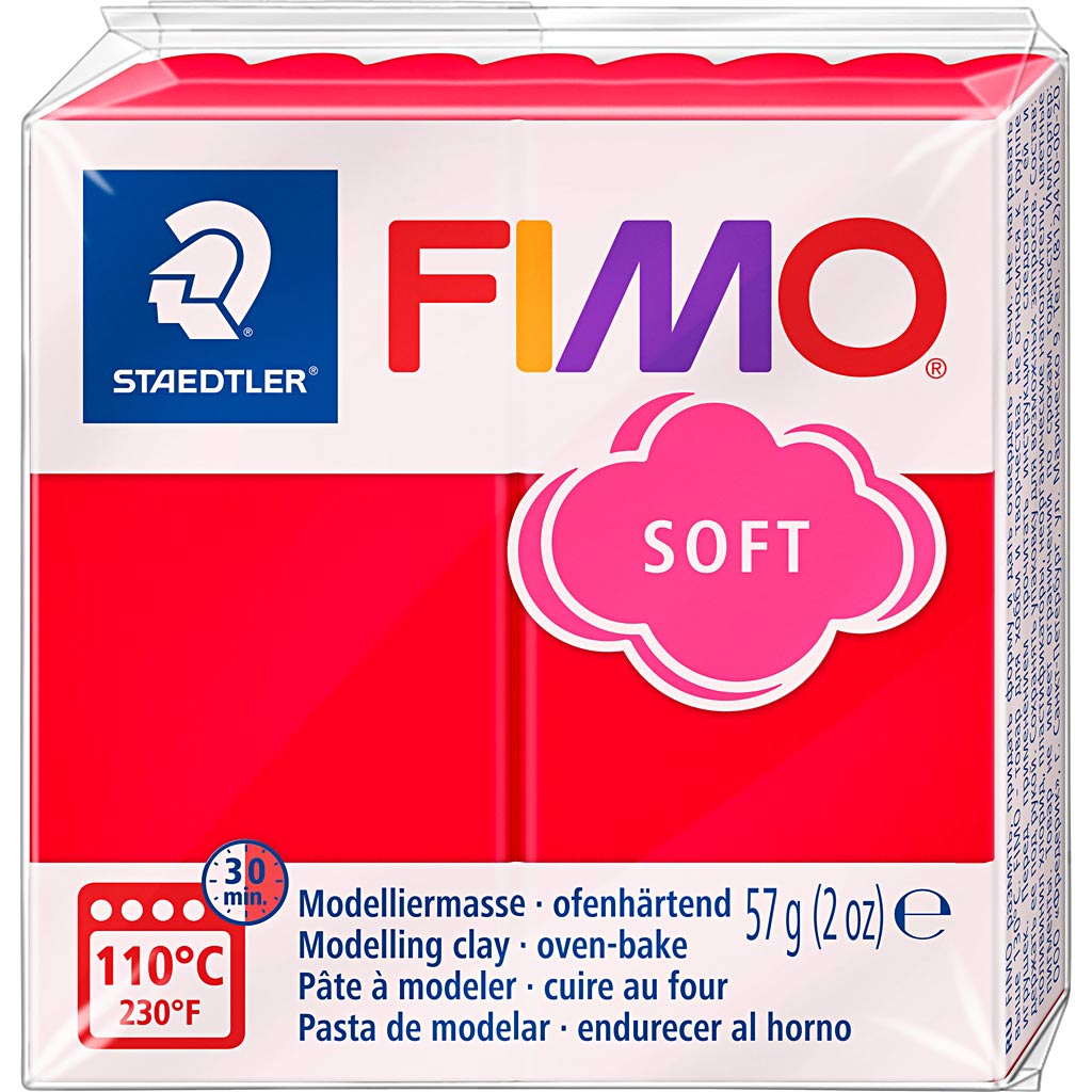 Fimo® suave, rojo indio, 57 gr 1 caja