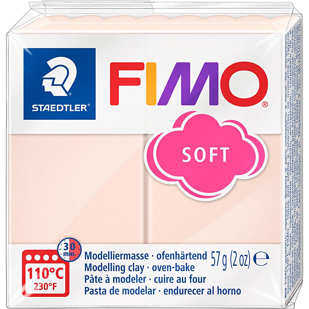 Fimo® suave, beige ligero, 57 gr 1 caja