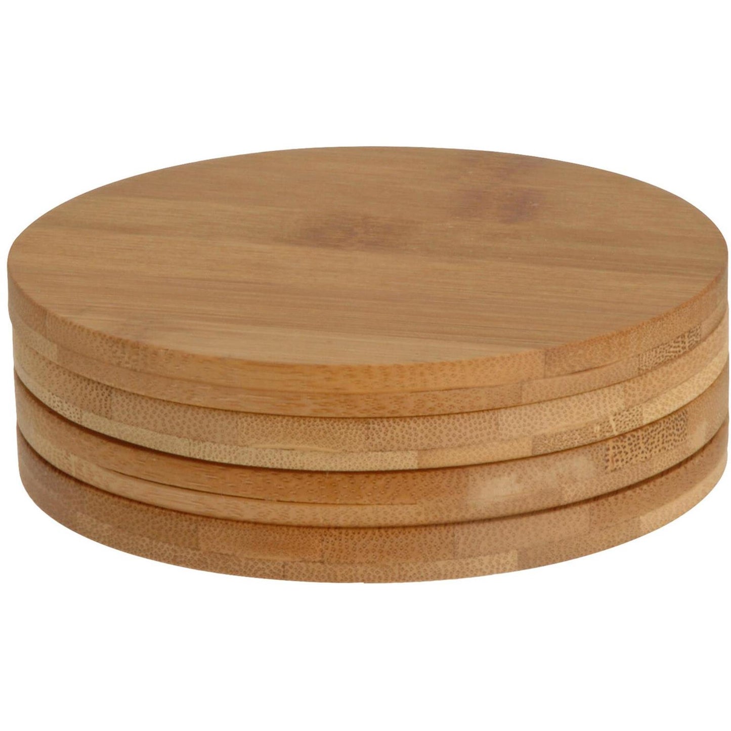Excelente Housware Housware redondeo de bambú de bambú 6.5 cm 4 piezas
