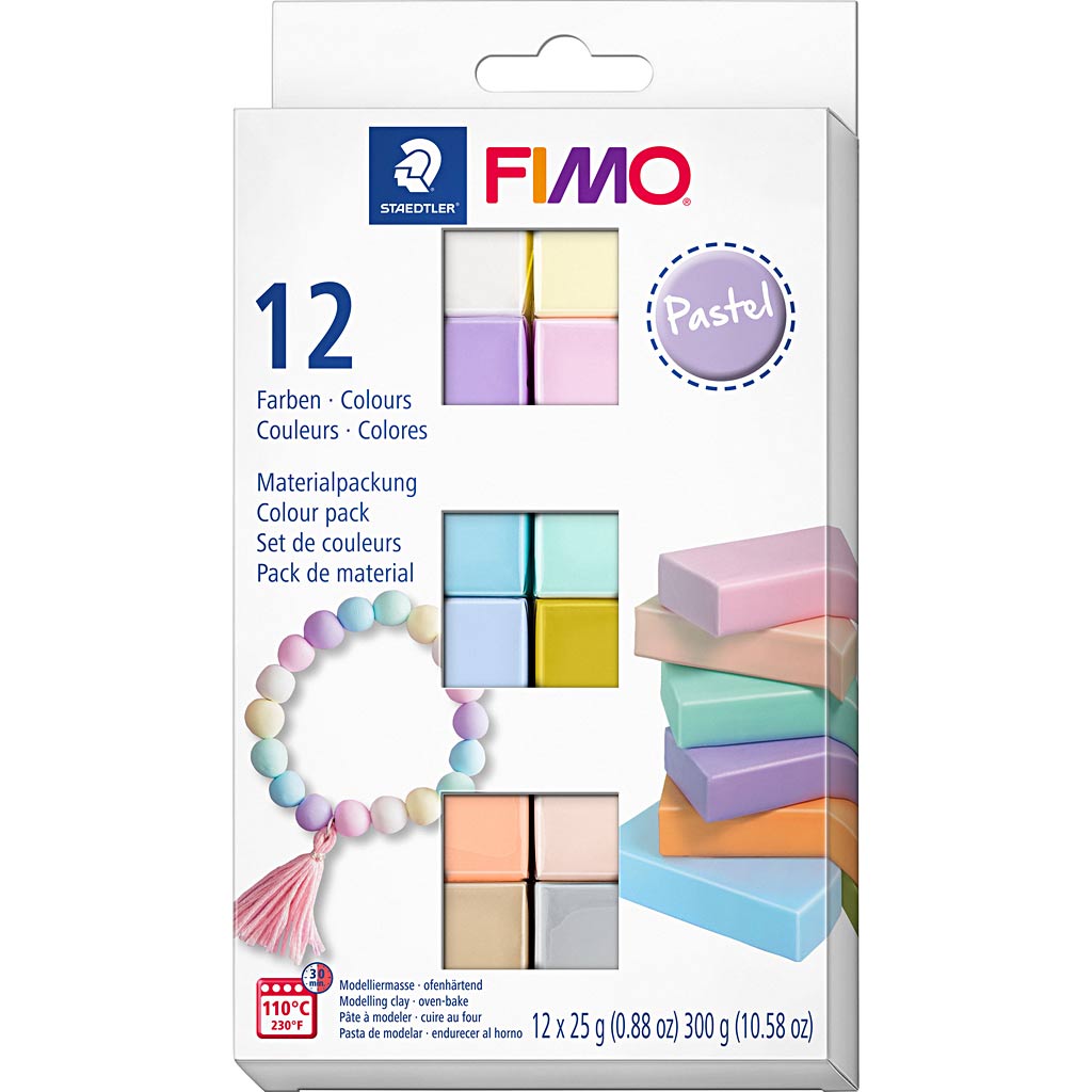 FIMO® Soft, Colori pastello, 12x25 GR 1 Box