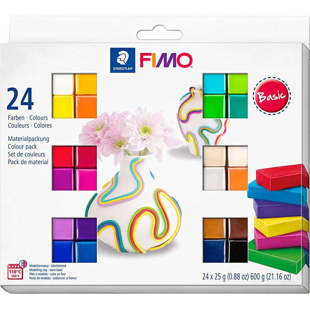 FIMO® Soft, Colori standard, Box 24x25 Gr 1