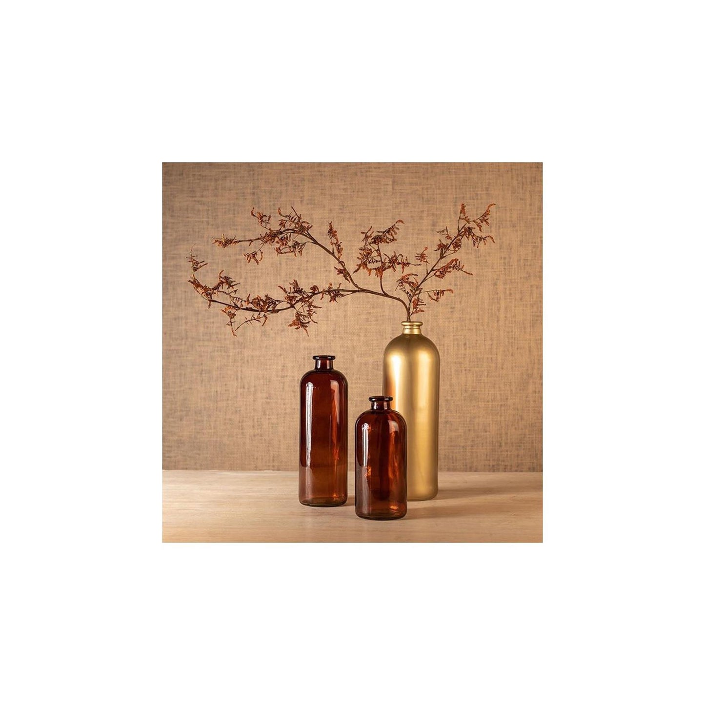 Countryfield rama artificial limonium l naranja 15x20x114cm