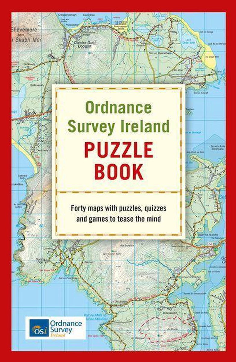 El libro de rompecabezas de Ordnance Survey Irlanda.