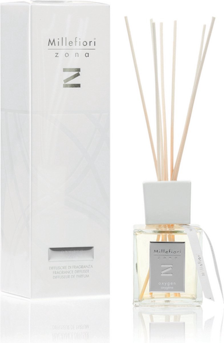Millefiori zona geurstokjes 250 ml - soft leather