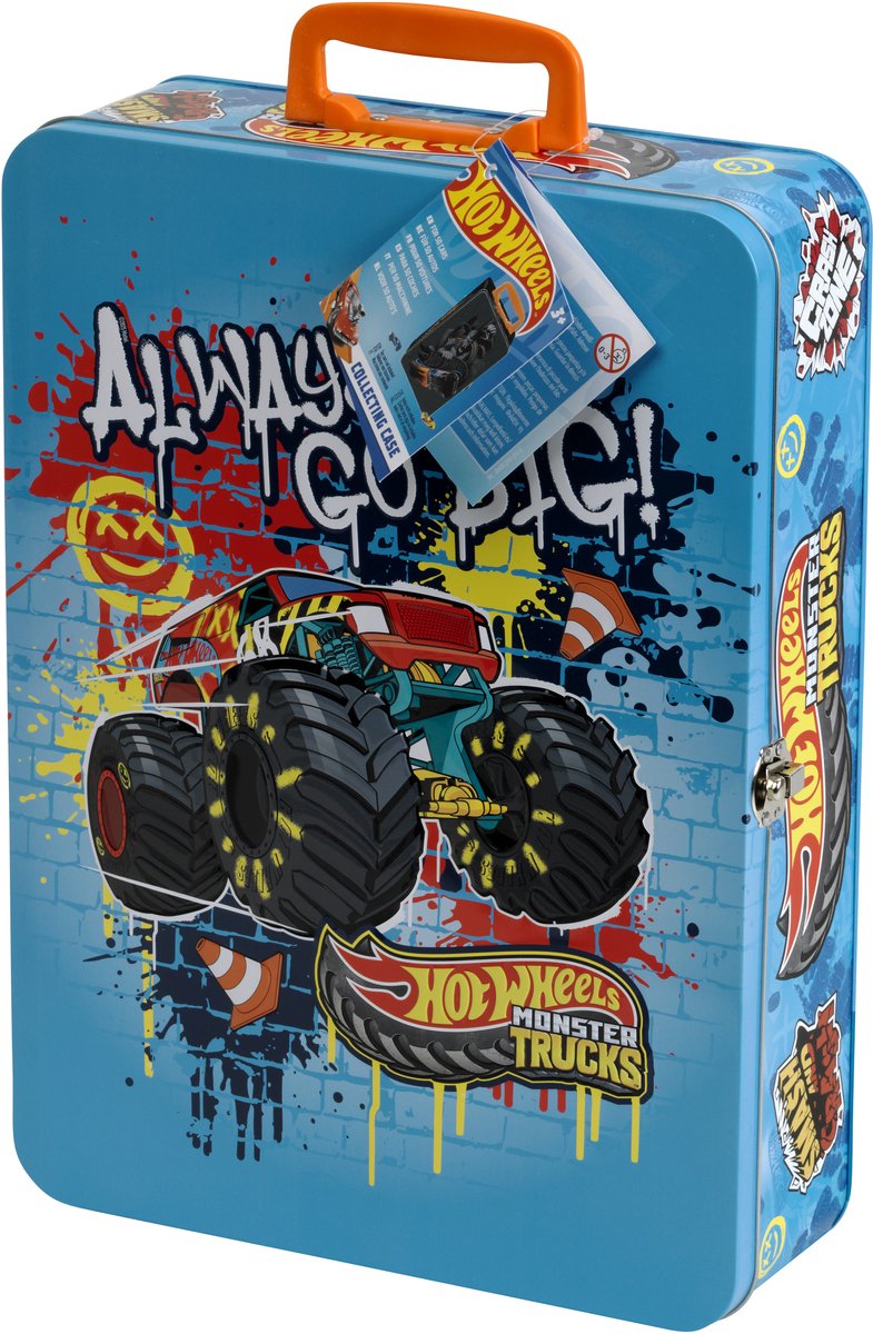 Klein Toys - escaparate de camiones monstruo Hot Wheels - apto para 8 coches - estuche para llevar