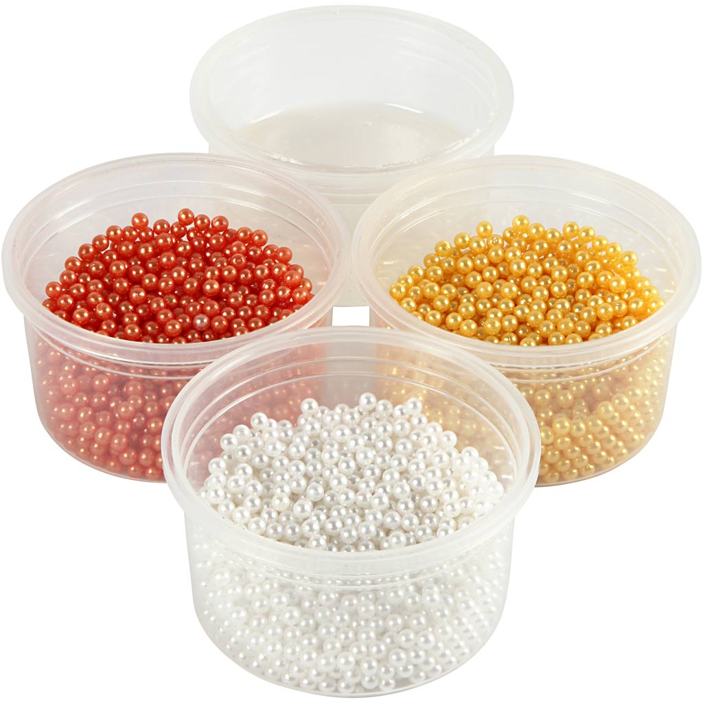 Pearl clay ®, arancione, bianco, giallo, 3x25+38 gr, 1 set