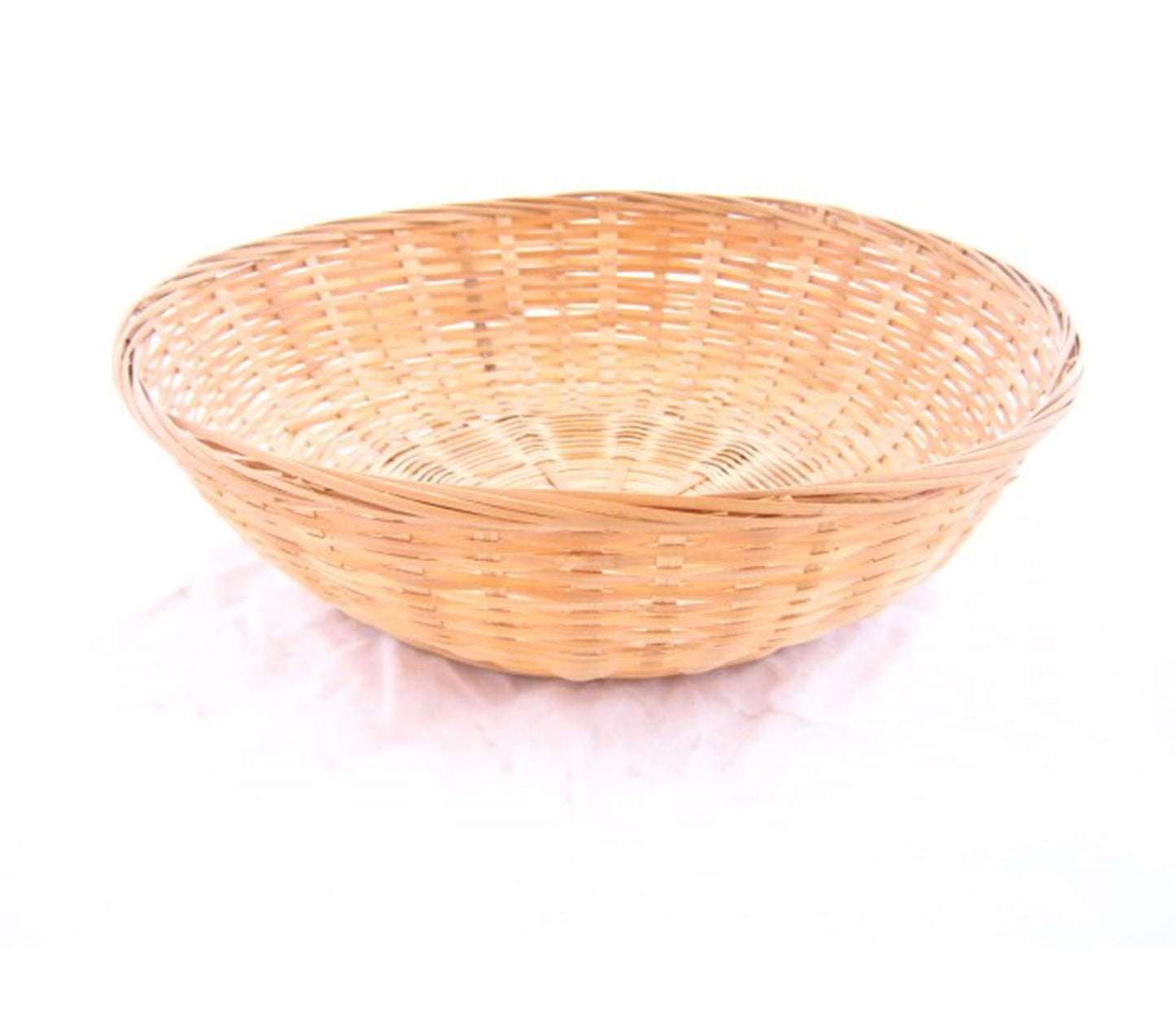 Cesta de pan Baskin bambú redonda cerrada 30x9 cm