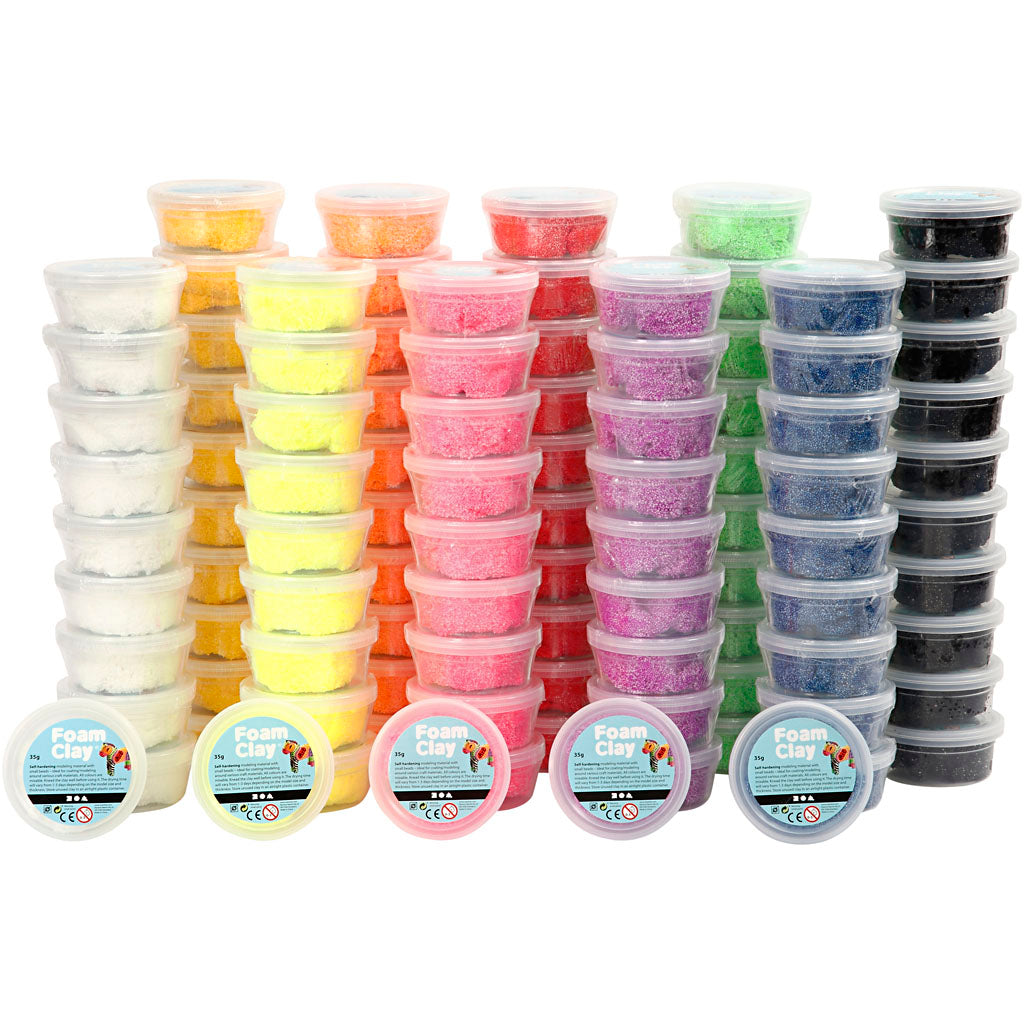 Foam clay ®, vari colori, scatola 10x10 1 scatola