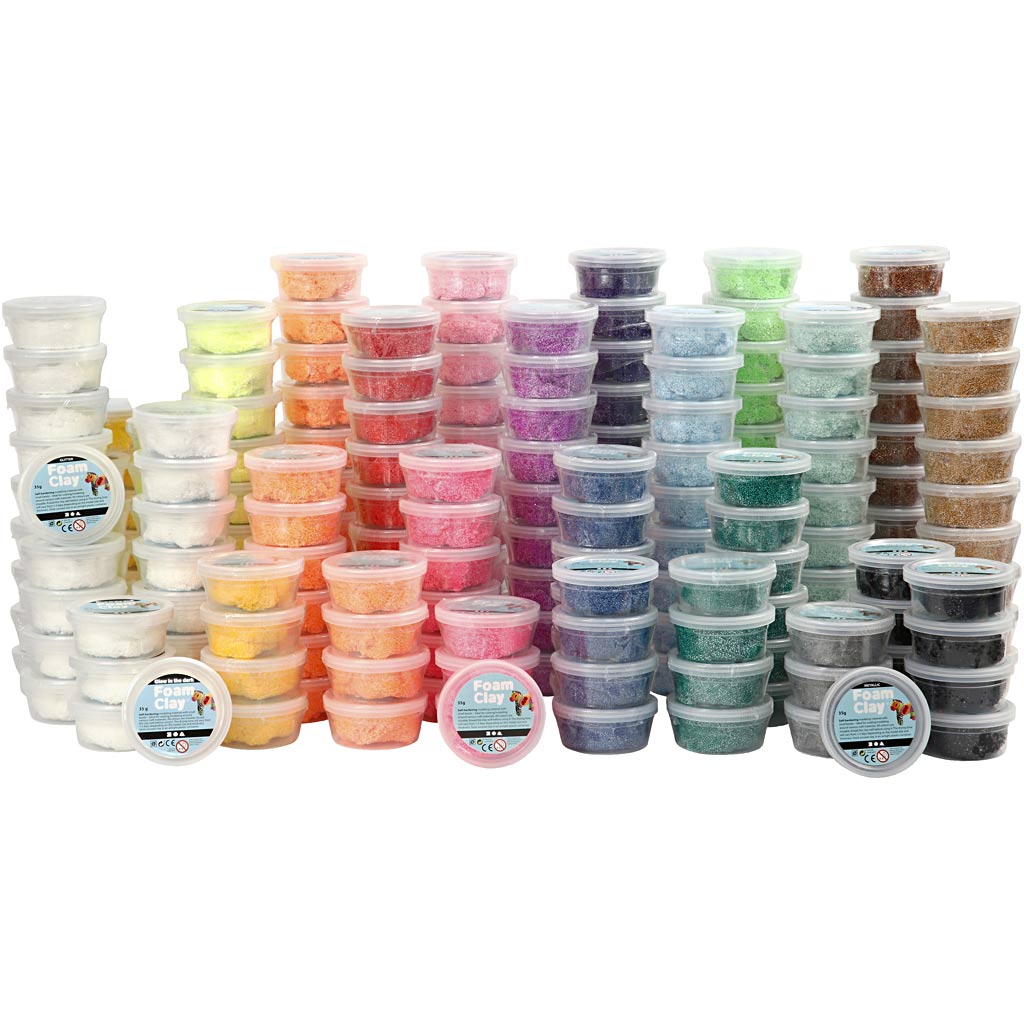 Foam clay ®, vari colori, 21x10 box 1 box